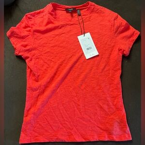NWT- Theory Bright Red Women’s Short Sleeve Tee
